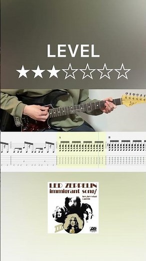 Led Zeppelin - Immigrant Song (guitar cover with tabs & chords)