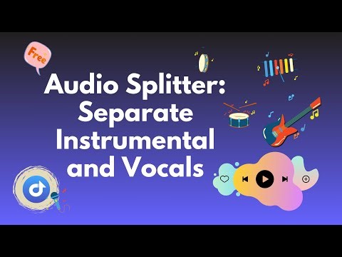 [Free Tool~] Separate Instrumental and Vocals via Tidabie Music Go's Audio Splitter