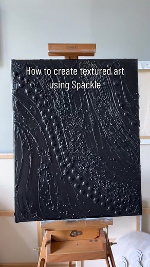 Textured Painting on Canvas Using Spackle and Palette Knife