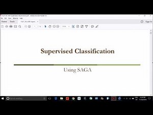SAGA GIS Supervised Classification