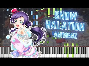 [Animenz] (2016 + 2020) Snow Halation - Love Live! OST Piano Tutorial || Synthesia
