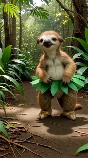 Dancing Sloth Grooves in Slow Motion 🦥🎶