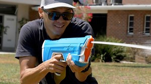 Would you spend $174 on a water gun? You might if it’s the SpyraTwo — which blasts water up to 30 feet and refills itself in just 12 seconds. We got our hands on the "world's strongest water gun" to test the accuracy of its semi-automatic water blasts. Check it out. | CNET