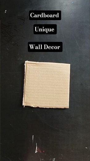 Unique wall hanging with cardboard |Diy cardboard wall decor | Cardboard crafts #shorts #diy #art