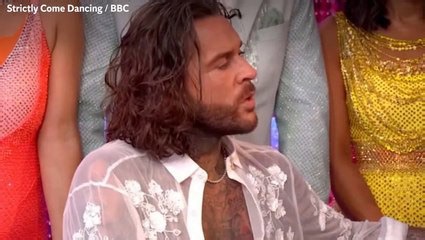 Pete Wicks takes cheeky swipe at fellow Strictly contestant Jamie Borthwick during first 2024...