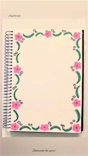Aesthetic Border Design Ideas 🌿✨ | Easy & Cute Notebook Borders