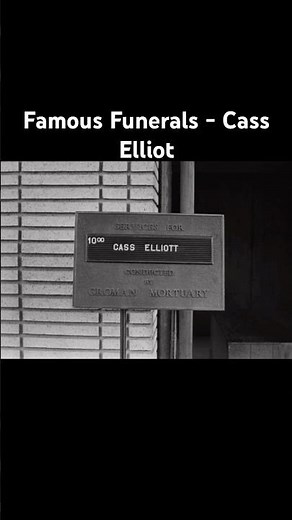 Famous Funerals - Cass Elliot #history #funeral #death #famous #mamacass #mamasandpapas #celebrity
