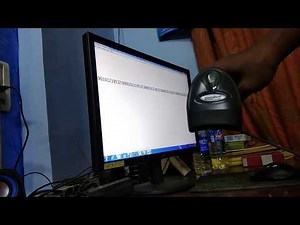 How to use Zebra Motorola Symbol LS2208 Barcode Scanner (Hindi)