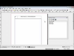 How to Typeset a Novel in Scribus Part 3: Master Pages (cont)
