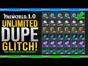 Palworld - How To DUPE ALL MATERIALS GLITCH - Unlimited Ingots, World Tree Holy Water, Cores & More