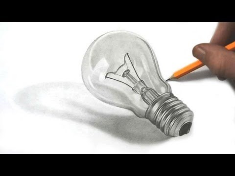 Drawing a Realistic Lightbulb in Graphite Pencil