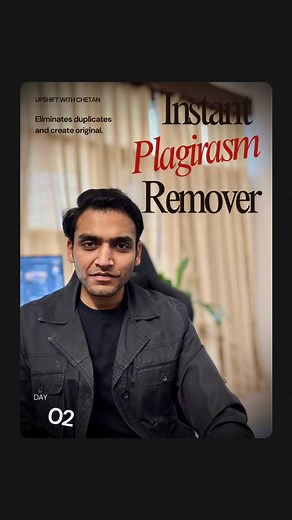 Chetan Garg on Instagram: "Are you a MBA student or writing a Thesis, use this tool to remove Plagiarism. Comment "AI", I will send you the link in your Dm."