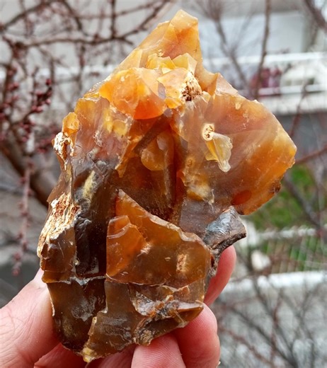 Raw Amber Color Chalcedony - Etsy UK