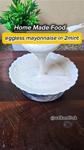 No Egg Mayonnaise Recipe | 2 Min Homemade Mayo 😍