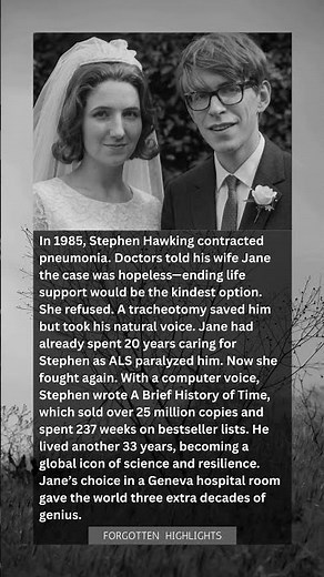 Doctors Said Let Him Go. She Refused. Stephen Hawking Got 33 More Years.