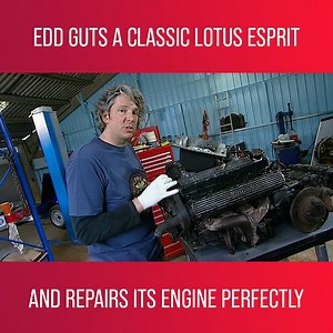 5.9K views · 163 reactions | Edd China begins work restoring this vintage Lotus Espirit, the classic car as once driven as James Bond, by gutting its interior and then repairing the engine. Watch more Wheeler Dealers on discovery+: https://bit.ly/3ITTANk | Love Motoring | Facebook