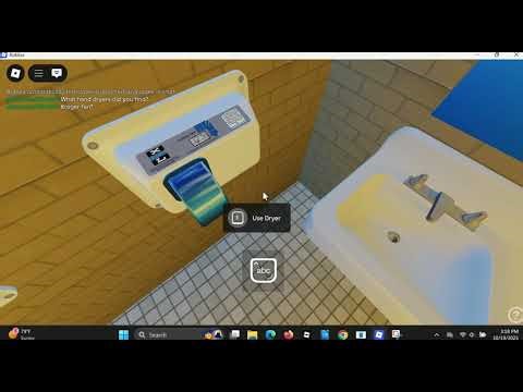 Awful Excel Dryer Hands off Automatic (Tour Restroom 2 Roblox)