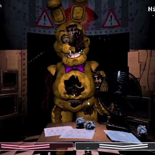 Withered Spring Bonnie in FNaF 2 (FNaF Jumpscares)