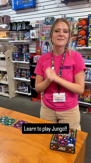 Have you gotten to play one of our favorite new games yet?! It’s Jungo by @happycampergames Watch as Shannon gives you a quick overview! Visit us to get the rest of the rules and give it a go! #mackitegh #wherefunbegins #mackitemagic #migrandhaven #eatplayshopgh | MACkite Toy Shop