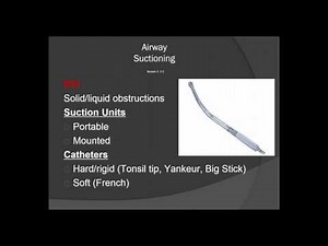 Airway Management Basics for the EMT Lecture