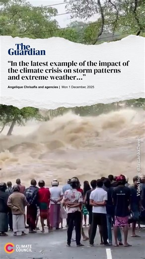 Climate change is making our atmosphere hotter and wetter, leading to more intense rainfall and damaging storms. Our hearts are with all those affected right now by the climate impacts unfolding in Sri Lanka, Thailand, Indonesia, and Malaysia 🧡 | The Climate Council