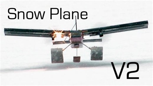 Twin snow plane V2 – performance and handling in snow