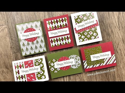 FREE World Card-Making Day Class: Quick & Easy Designer Paper Cards | Stampin' Up! Shining Christmas