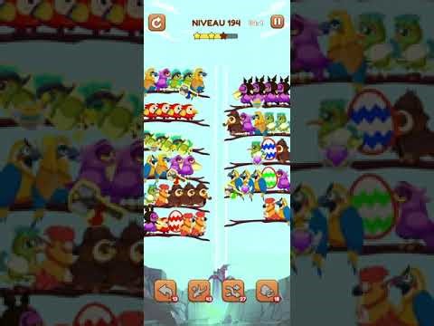 bird sort 2 color puzzle solution niveau 194 #games #gaming #puzzle #puzzlegame #androidgames