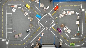 25K views · 376 reactions | Five student teams programmed RC cars to drive themselves around a mini-city on campus that includes traffic lights, stop signs, a pseudo-GPS signal, and even a neighborhood CostCo! Watch the cars navigate within lanes, recognize traffic signals, and avoid each other. As the automotive industry is hiring more electrical and computer engineers, Professor D.J. Lee and his students will help self-driving car technology become a reality. | BYU | Facebook