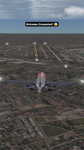 Singapore Airlines Crosswind landing #aviation #plane #aeroplane #airplane #landing #flight #rfs