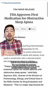 ZEPBOUND gets a NEW FDA Approval! This may be able to help people start Zepbound who have been denied by insurance. But let’s just hope pharmacies can get the supply they need. #sleepapnea #obstructivesleepapnea #obesity #zepbound #pharmacist #millennialrx #tirzepatide | MillennialRx