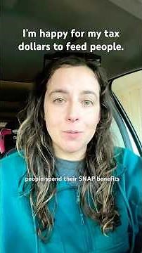 I want my tax dollars to feed people