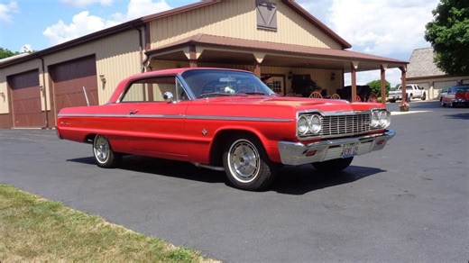 1964 Chevy Impala SS 409 a red icon with a 4-speed
