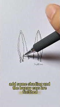 Bunny Ears Drawing Tutorial for Beginners #drawing #artshorts #animeeart #howtodraw