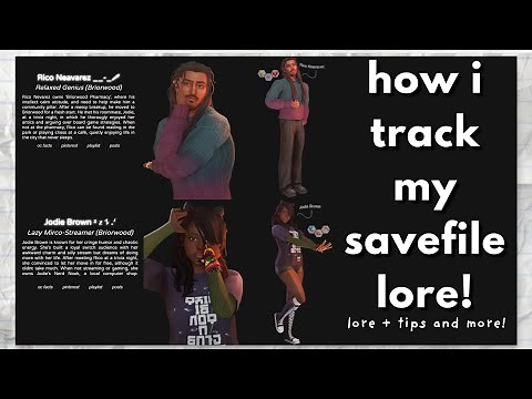 How I track & plan lore in my Sims 4 Save File 🧾┊ Ep.3 ┊Savefile 101