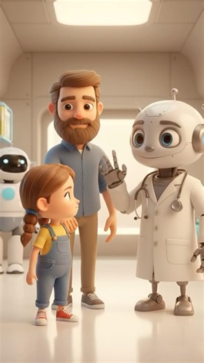 Little girl patient entering a cartoon clinic #comedy #entertainment #funny #weekend