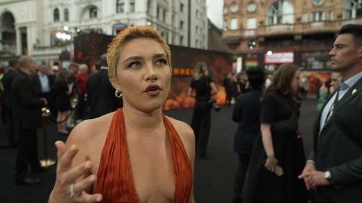 1.6K views · 25 reactions | Oppenheimer (2023) London Premiere Interview with Florence Pugh #cgo #FlorencePugh #Oppenheimer | CgoMovies | Facebook