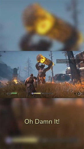 Kratos vs Giant - 4K HDR Perfection 💀 #godofwar #shorts #ps5