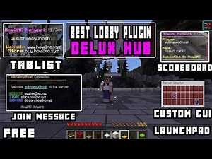 How To Setup Deluxe Hub Plugin | Best Lobby Plugin | How To Setup Lobby in Minecraft Server Tutorial