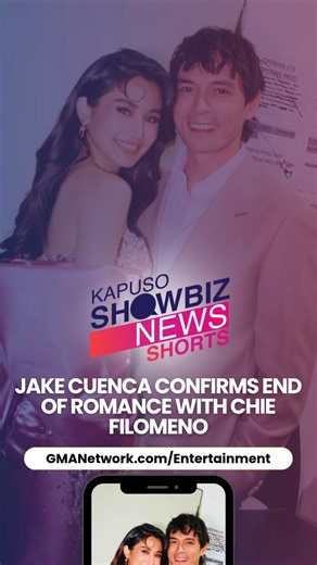 Actor Jake Cuenca broke his silence on the breakup rumor between him and girlfriend Chie Filomeno one week after the actress called for privacy regarding the same issue. #KapusoShowbizNews See the full story here: https://bit.ly/46MOhO1 | GMA Network