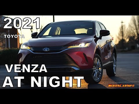 👉 AT NIGHT: 2021 Toyota Venza - Interior & Exterior Lighting Overview + Night Drive