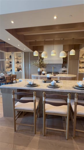 Elegant Kitchen Design with Bold Arches and Textures