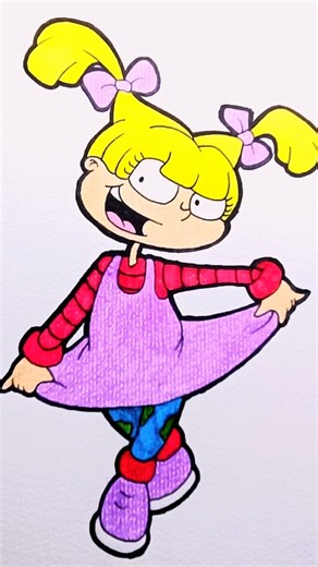 DIBUJO de ANGELICA | RUGRATS | CARTOON #cartoons #art #cartoonart #drawing