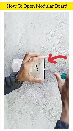 how to open modular board #electrician #electricianniks #shorts