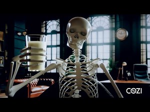Skeleton Host Halloween Mashup | BONES | COZI TV