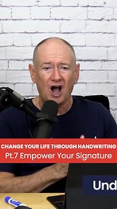 Underline your signature! This isn't just about aesthetics; it's a subtle psychological boost that can enhance your self-reliance and leadership traits. By adding a single, strong underscore beneath your name, you're making a statement of confidence and independence. Have you heard before about this hack? What do you think? #handwriting #graphology #hypnosis #hypnotist | Mike Mandel Hypnosis