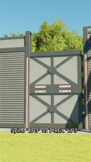 Spino vs T-Rex Battle in Jurassic World Evolution 3