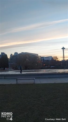 25K views · 241 reactions | 略 It's been so frigid lately in western Washington that some people are ice skating! 流This video shows a person skating on the fountain at South Lake Union Park ⛸  - Nikki Belt #komo #komonews #komo4 #komo4news #iceskating #skating #slu #seattle #coldtemps #freezing #hockey #figureskating #ice #snow #winter #southlakeunion | KOMO News | Facebook