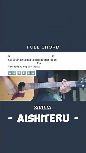 Chord ZIVILIA - AISHITERU #Chord Aishiteru Zivilia#Kunci Gitar Aishiteru#Tutorial