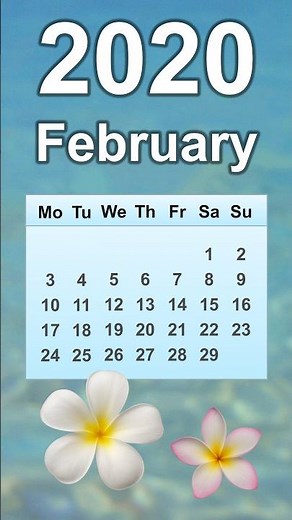 February 2020 Calendar